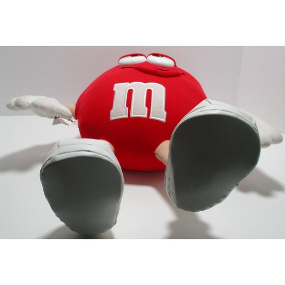 M & M Mars Plush Red M & M Flexible Arms  Legs 13" High - Picture 6 of 6